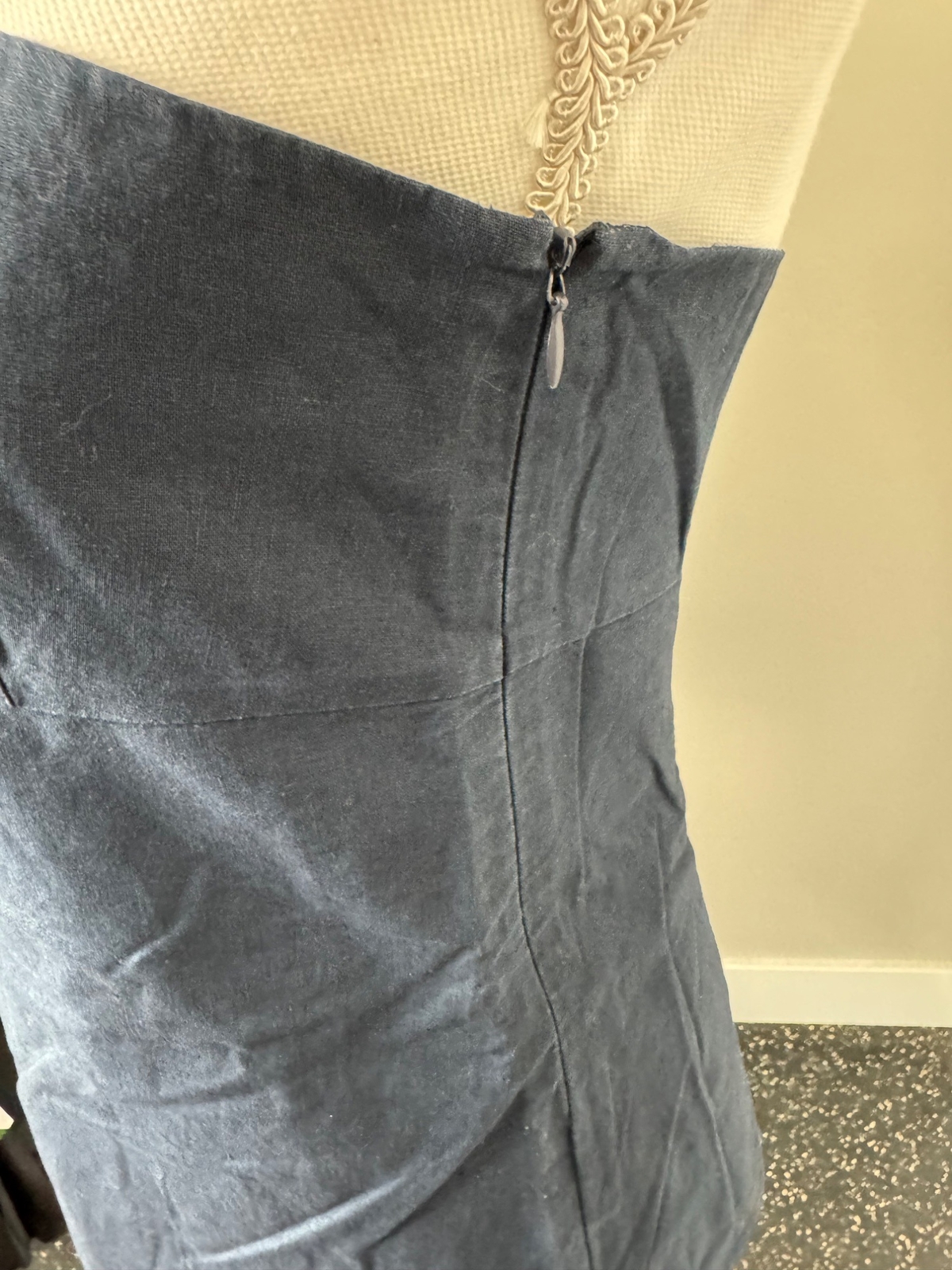 J. Crew Womens Navy Strapless Top NWT Sample Piece Size 4 Cotton Blend