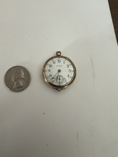 Waltham Ladies Gold Filled Pocket Watch In Illinois Ramona Case - Picture 3 of 7