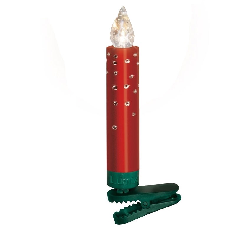 Lumix SuperLight Kabellose LED Christbaumkerzen – 12er Set, 9 Cm, Gold, Mit Fernbedienung & Timer, IP44
