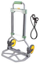 Jadever Foldable Hand Truck with Elastic Rope, 132-LB Capacity, 5" Wheels