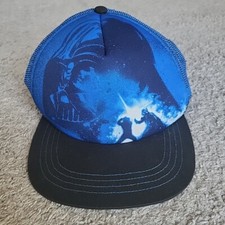 Disney Parks Star Wars Darth Vader Hat Cap Mesh Trucker Snap Back Adjustable