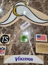 Minnesota Vikings full size football helmets 3M vinyl decals