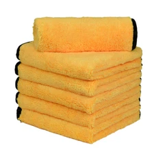 6 Pcs Premium Microfiber Towels Car Washing Auto Detailing Dual-Sided 16" x 16"