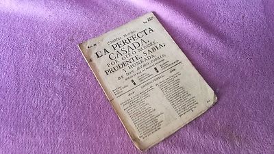 COMEDIA FAMOSA, LA CASADA PERFECTA, DON ALVARO CUBILLO DE ARAGON 1766