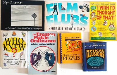 Eight Books of Trivia, Riddles, Optical Illusions, and Humor for one ...