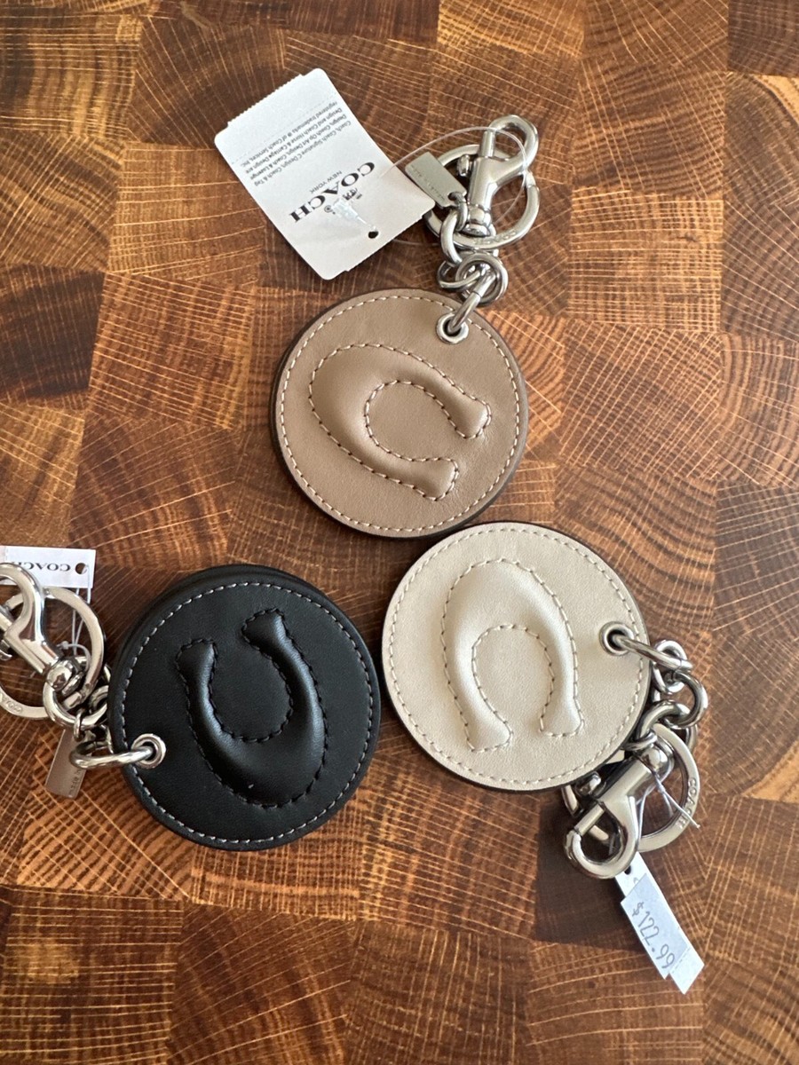 COACH Mirror Bag Charm with Signature Logo, Leather CS060 pick one