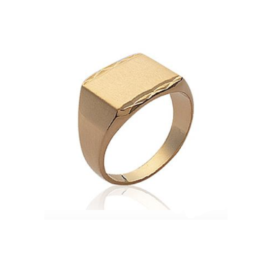 Bague Chevalière Ancienne Plaqué Or 18 Carats – Taille 58 – Poids 19 Grammes – Occasion