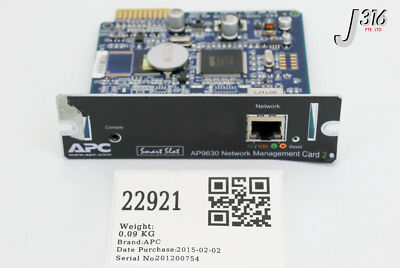 22921 APC PCB, SMART SLOT SP9630 NETWORK MANAGEMENT CARD 2 640-1110B-Z