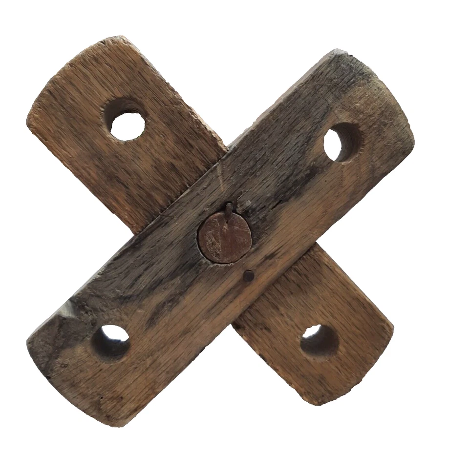 VTG ANTIQUE WOODEN BUTTER CHURN CROCK DASHER PLUNGER STONEWARE MASHER PRIMITIVE - Image 3 of 4