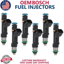 NEW GENUINE BOSCH x6 Fuel Injectors For 2008 2009 2010 Dodge Grand Caravan 3.3L