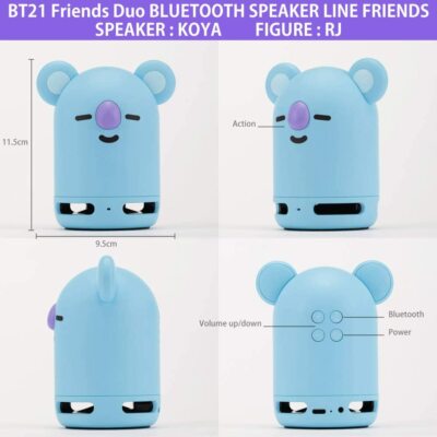 BT21 Official BTS Friends Duo Bluetooth Stereo Portable Speaker
