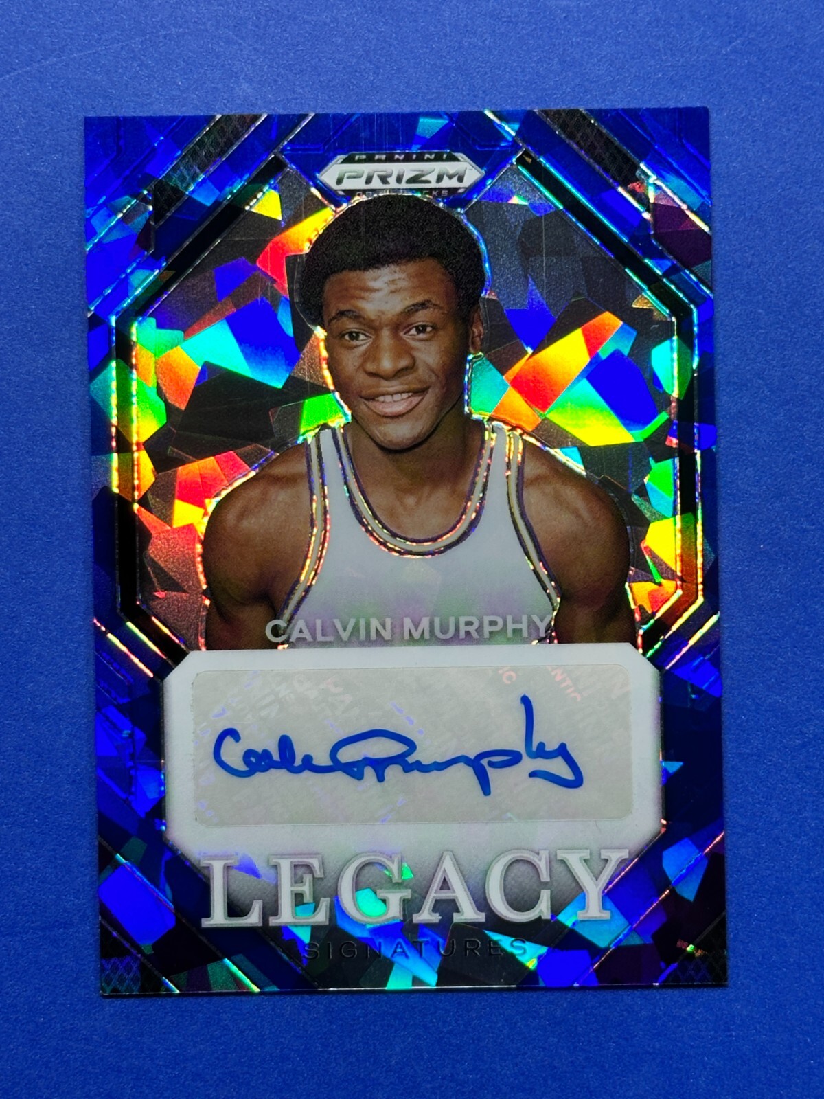 CALVIN MURPHY 2024 Prizm Draft Picks 69/75 BLUE ICE auto LS-CVM Legacy