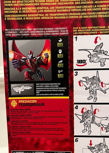 Hasbro Transformers Beast Wars Predacon Terrorsaur Deluxe Action Figure NEW - Picture 7 of 7