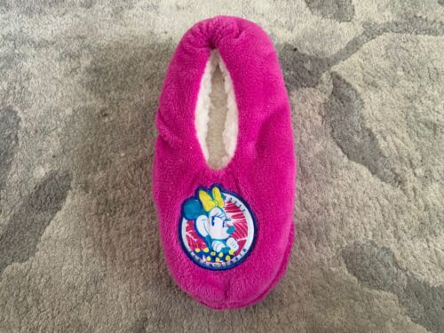 Disney Minnie Mouse Slipper Socks Woman’s Size 4-10 Snuggle Toes Pink NWT - Picture 2 of 6