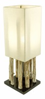 Lampe Tischlampe Aus Holz Holzlampe Tischleuchte Treibholz 51Cm Hoch