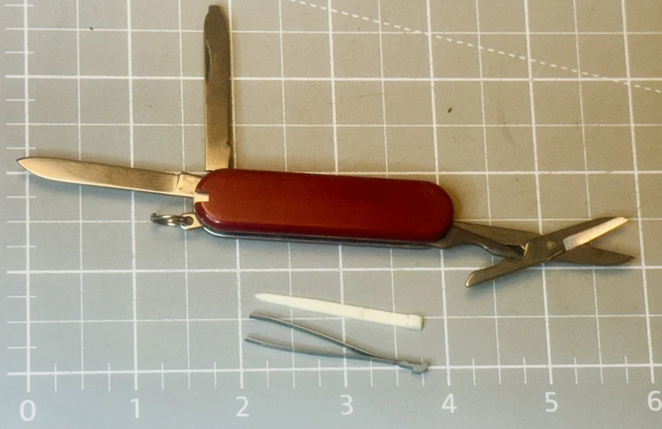 Vintage NOS Puma Swiss Army multitool Pocket Knife Scissors Tweezers Pick File ￼ - Image 3 of 3