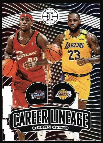 2019-20 Panini Illusions LeBron James Career Lineage #23 Cavs Lakers