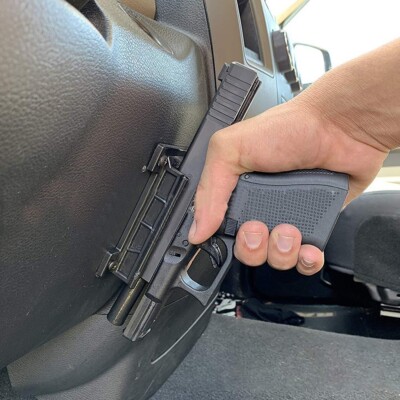 Gun Magnet Mount Quick Draw Loaded Magnetic Gun Holster Concealed Car ...