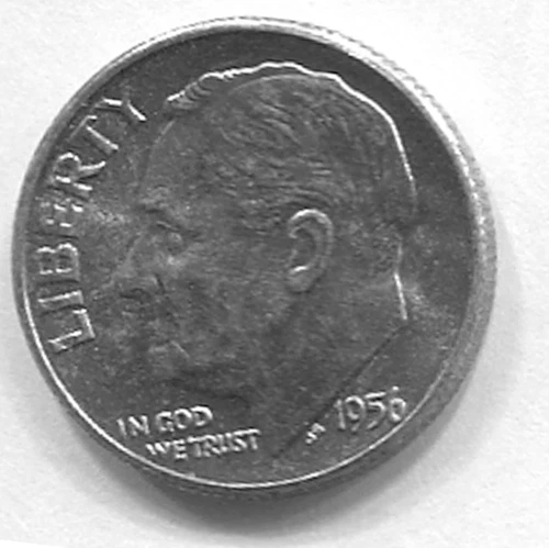 1956-P ROOSEVELT DIME CH BU (V832) 90% Silver