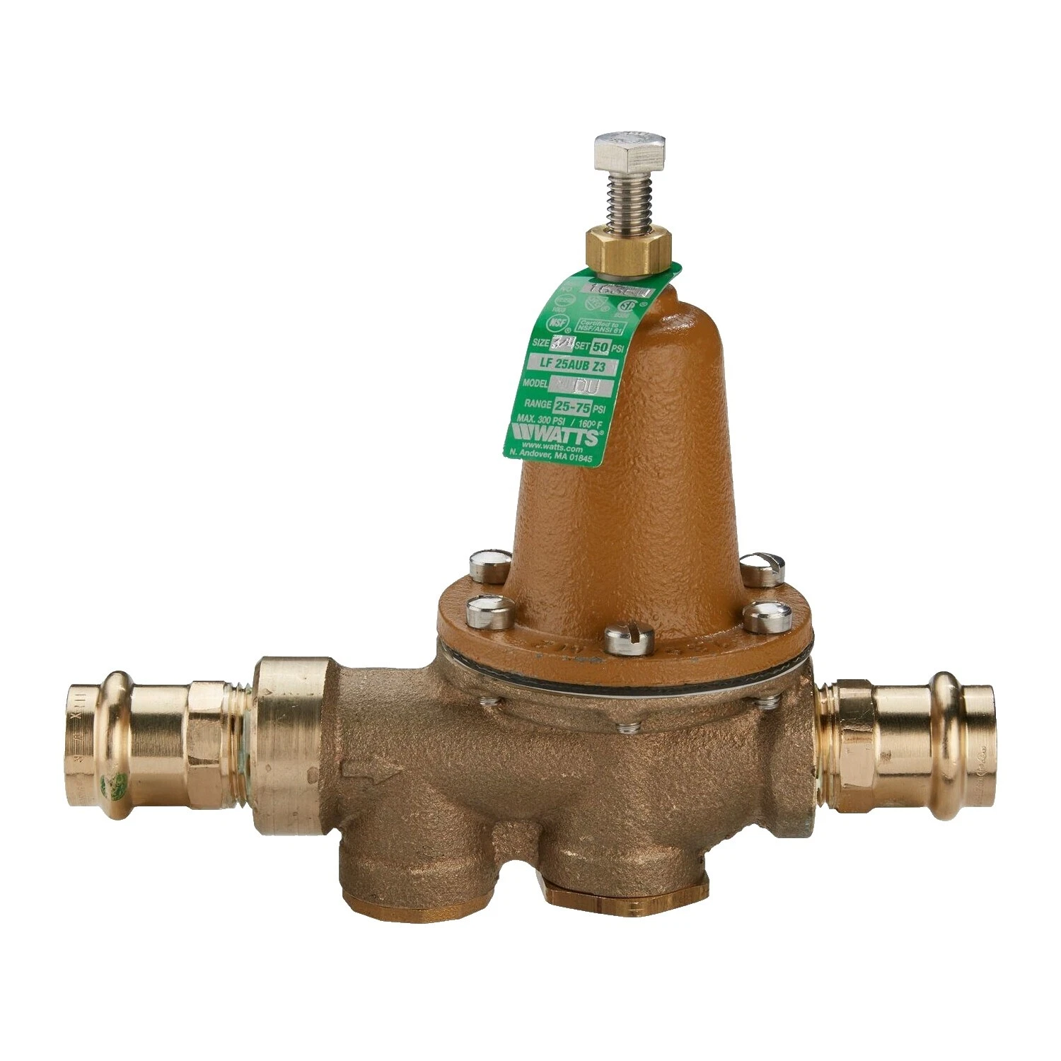 1 1/2 in Inlet Diameter Water Pressure Reducing Valves