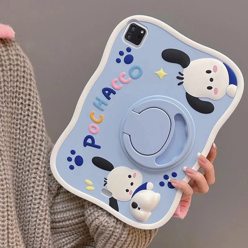 For Pro Mini Air 1 2 3 4 5 Cartoon Girl's Cute Cover Stand Kawaii iPad Case - Image 2 of 4