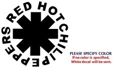 RED HOT CHILI PEPPERS Graphic Die Cut decal sticker Car Truck Boat Window 6"