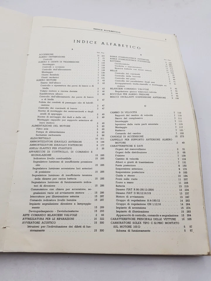Manual de Taller Fiat 1100 103D Mod 58 1200 Granluce Instrucciones Reparar 1959 - Imagen 4 de 4