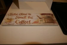 Rustic Pallet Art "TAKE TIME TO SMELL THE COFFEE"  AMISH, LANCASTER COUNTY PA.