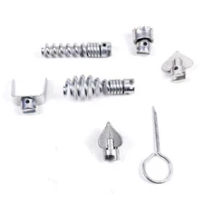 7X Cutter Set Drain Cleaner Plumbing Snake Cable Auger Clog Sewer Unblocker Tool