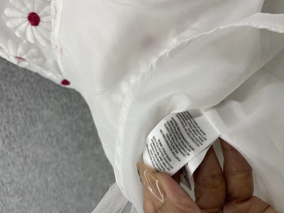 Vestido feminino Emily West estampa margarida sem mangas ajuste e alargamento tamanho 8 forrado - Imagem 4 de 4