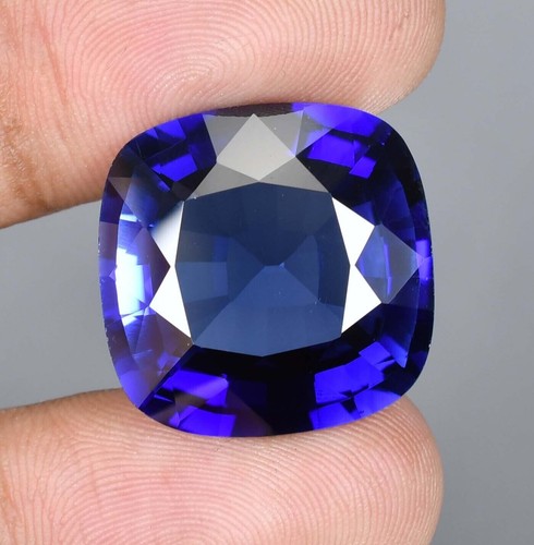 9x9 MM Natural Royal Blue Ceylon Sapphire Cushion Cut Loose Gemstone Certified - 第 1/5 張圖片