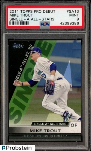 2011 Topps Pro Debut #SA13 Mike Trout Single A Allstars rookie PSA9