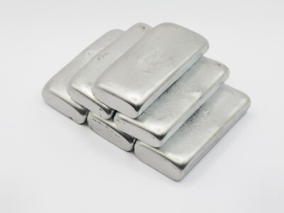 ZAMAK ZnAl4Cu1 in Barren zu 100-200g pro Stück, geeignet für Zinkguss