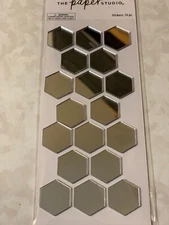 THE PAPER STUDIO HEXAGON MIRRORS 18 PCS