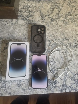 Apple iPhone 14 Pro Max 128GB Black 6.7in 48MP Unlocked 