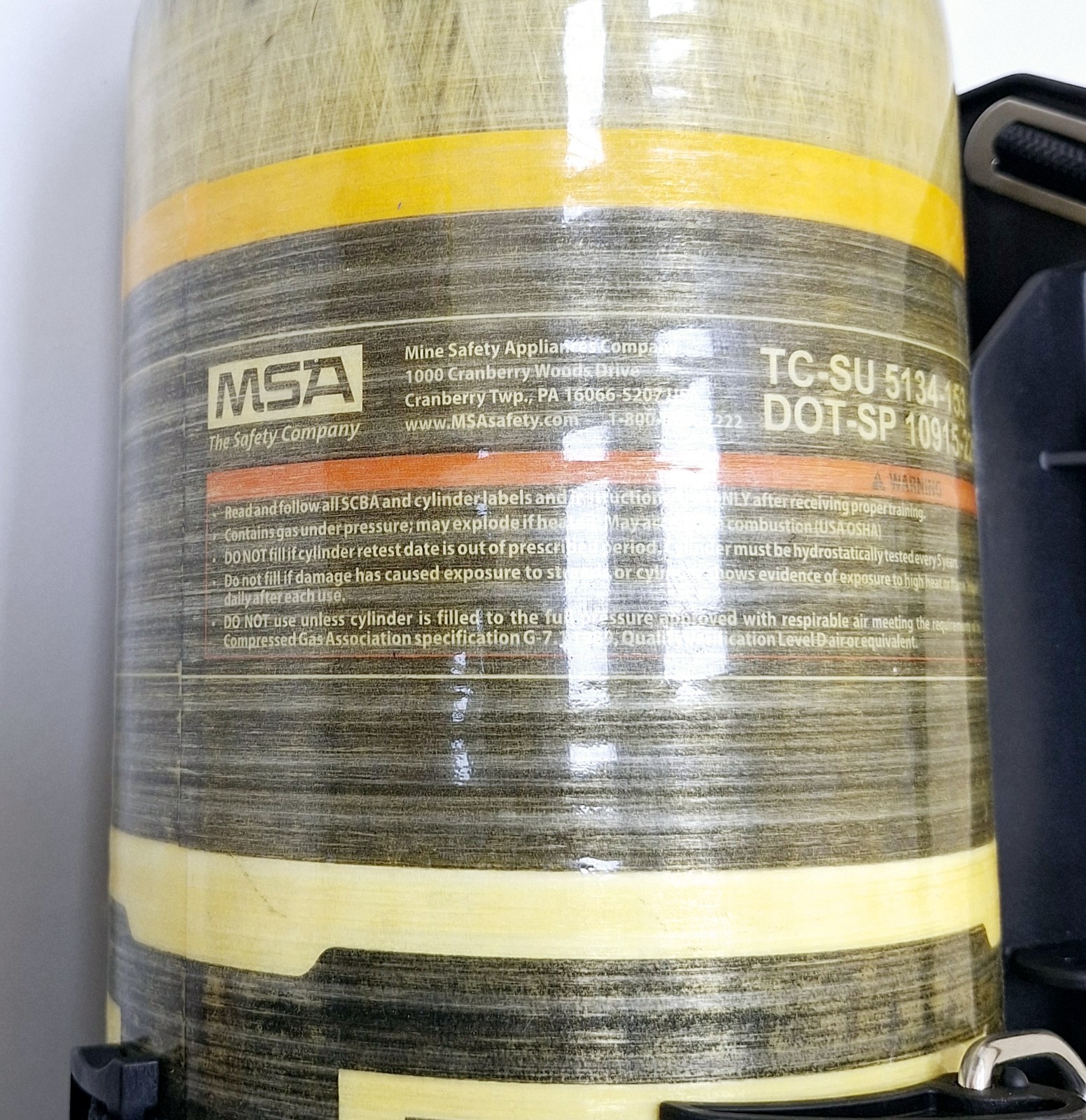 Mine Safety Appliances MSA A-A2L / SCBA Airhawk II / Air Mask 2216 PSI