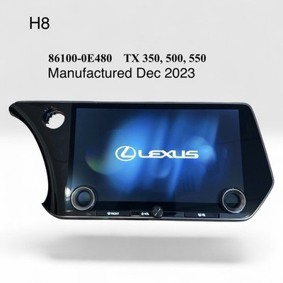 2024 2025 Lexus TX350 TX500 TX550 14'' Navigation Radio Screen OEM 86100-0E480