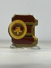 Eastern Kentucky University Pin: Gold & Maroon Enamel - Vintage College