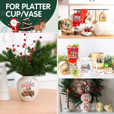 24 Sheets Vintage Christmas Rub On Transfers for Crafts, Rub On Transfers Chr...