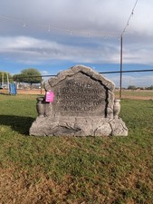 Home Depot Halloween TOMBSTONE W Flower Holder Sides Death Is But A Passing 32"