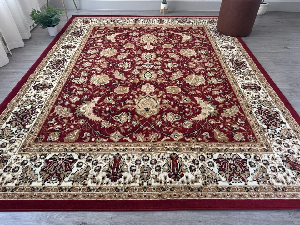 Traditional Oriental 5x7 Area Rug Area Rugs  Carpet Living Room Red - Image 2 of 4