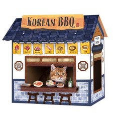 Cat Beds For Indoor Cats, Cardboard Cat House With Scratchers, Korean Bbq, Large