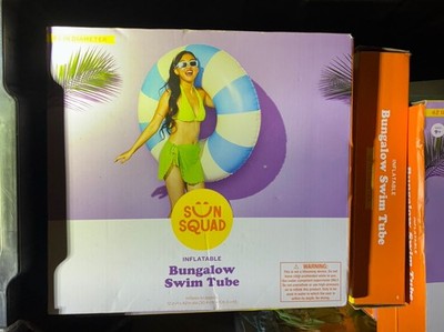 Sun Squad Bungalow Swim Tube Inflatable 42 in Diameter