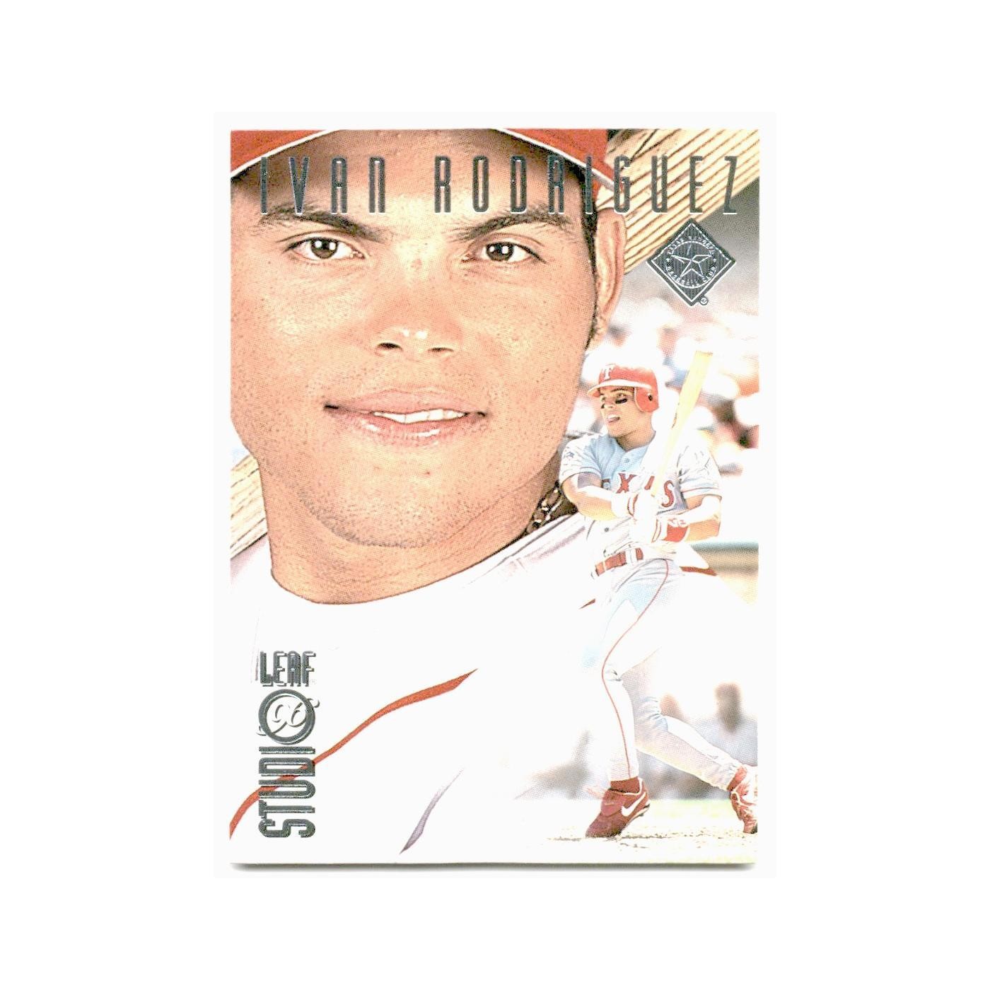 Ivan Rodriguez 1996 Leaf Studio #189 Texas Rangers Baseball Card NM