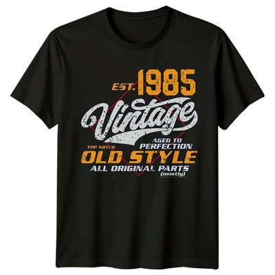 Est 1985 Vintage Old Style Herren T-Shirt 41. Geburtstag alle Originalteile