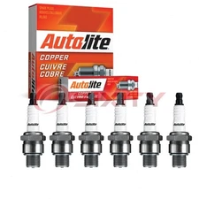 6 pc Autolite Copper Core 2852 Spark Plugs for V40FFM AVKO 827 701 6001 2422 jn