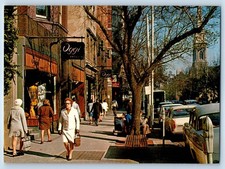 Melbourne Victoria Australia Postcard "Paris End" of Collins Street c1950's