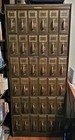 Industrial ART METAL Steel 36 Drawer File Cabinet PAT JULY 4 1911 Olive Fancy — photo 1