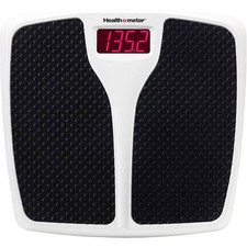 Digital Scale with LED Display 400 lbs Capacity Black White Split Mat Weighing