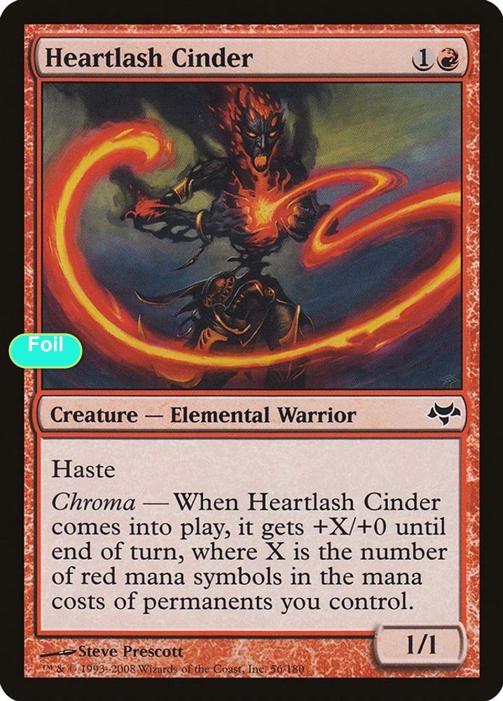 Heartlash Cinder - Foil - EVE - 56 NM/LP